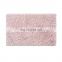 Wholesales strong water absorption pure color fluff hairy carpet rug non-slip floor mat for bathroom