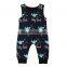 Baby Summer Clothing Newborn Infant Kids Baby Boys Girls Romper Sleeveless animal Letter Print Jumpsuits Clothes 0-24M