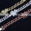 Hiphop Ladies butterfly diamond bracelet Girl Women Gold Silver Pink Bracelet Female boutique jewels party wear gift