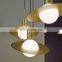 Nordic Flying Saucer Modern Simple Saturn Glass Chandelier Pendant Light