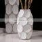 Creative design modern hotel home decoration artwork white resin flower vase for sale