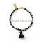 Fashion orange Tassel Bracelet custom Natural Stone Bead Bracelet TSBR004