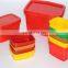 Customized colo and logo PP material chilli sauce box food Storage bento sauce box