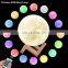 3D Printed plastic 16 Colors cordless RGB sensor motion LED Lunar Moon lamp
