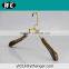 Special men clothes hanger with metal hook custom wood size coat hanger