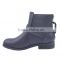 Sexy women's hot buckle up boots shoes woman fashion 2016 with back zipper