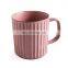 Custom colorful funny large Big Ceramic Stoneware Coffee Tea Cup Mug with Handle for Hot Chocolate Latte