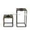 European Style Geometric black metal iron candle holder home decorative candleholder