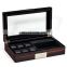 Private customized high-grade jewelry box ebony gift box packaging Watch glasses jewelry wooden boxox