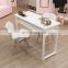 Beauty Salon Station White Nail Studio Furniture Velvet Manicure Table And Chair Set