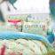 Hot sale twill facric beautiful flower pattern super soft cotton bed sheets China floral comforter set