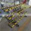 Bulk Exercise Sport Equipment High End Commercial Gym Equipment 3 Rows Dumbbell Rack for 15 pairs