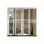 PVC modern white frame folding door aluminum alloy glass folding door sliding door