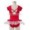 Professional Leotard with White Ballet Dance Performance Tutu Skirt for Kids