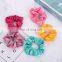 Fashion Women Girls Accessories Elastic Hair Ties Colorful Satin Hair Scruchies