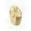 Water Hyacinth Handbag New Arrival Straw Beach Bag Interior with cotton lining Vietnam Supplier