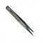 Precision stainless steel hard anti-static tweezers Bird's nest hair picking clip Maintenance tweezers Pointed straight head with texture 16 tweezers