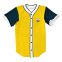 polyester custom baseball jersey with full buttons style