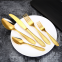 Creative Western Tableware Silver Plated Hammered Flatware Knife Spoons Fork Stainless Steel Factory