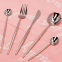 Best Selling Wedding Bulk Flatware Knife Fork Spoon Shiny Silver Colored Stainless Steel Cutlery Set