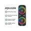 ZQS-12206 super power 80W wireless 12-inch*2  OEM bass sound party speaker with colorful lights