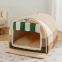 Lovely design high quality plush cat nest cat bed comfortable warm breathable