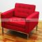 Luxury famous Leather Florence Knoll sectional sofa living room sofa replica