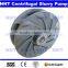 Natural rubber high chrome alloy impeller of slurry pump