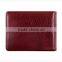 Ultra thin design men leather wallet with money clip wallet