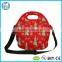 Christmas design neoprene food container with adjustable detachable strap
