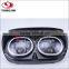 led for harley twin headlights for Harley 04-13 Road Glide headlamp motorcycle dual headlight