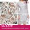 Wholesale polyester embroidery fabric lace dress fabric design chemical lace for garment accessory