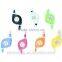 Colorful Flat Logo Custom Micro Retractable Usb Charging Cable
