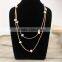 NE2382 Fashion Freshwater Pearl Beaded Suede Cord Necklace