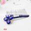 Wedding Bridal Crystal Rhinestone Flower Glass Stone Hairpin Diamante Hair Clip Comb
