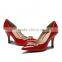 New Arrival High Quality High Heel Lady Footwear, Genunie Leather Shoes Real Leather Heels for Woman, Slip On Women Heels Patent