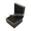 Popular custom logo single black wooden watch box wholesale