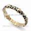 Fashionable 18K gold plated rhinestone charm crystal bangle bracelets A0020