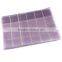 High quality double layers shinning check raw organza silk shawls