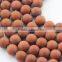 2.0mm Large Hole Hot Selling Round Matte Red Jasper Gemstone Loose Beads Approximate 15.5 Inch