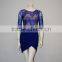 2015 new fashion women tight party dress sexy navy yellow
