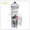 birdcage design metal wine bottle display rack wrought iron wine rack