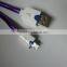 dual color silk braid micro USB flat cable