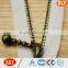 2015 Top Quality No.5 Antique Brass Teeth Open End Metal Zipper