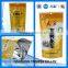 Custom logo tea and coffee stand up with zipper bag plastic