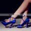 Blue strap wedding shoes for woman 2015
