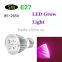 E27 5W LED Plant Grow Light Hydroponic Lamp Bulb 4 Red 1 Blue for Indoor Flower Plants Growth Vegetable Greenhouse 85-265V