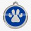 hot sale bone shape color printing custom dog tag with chain