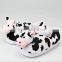 plush animal shape slipper plush animal toy kids indoor shoes, plush cow indoor shoes for kids