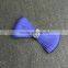 Dazzling Beaded Royal Blue Silk Ribbon Hair Bows,Elegant Hair Clip For Women